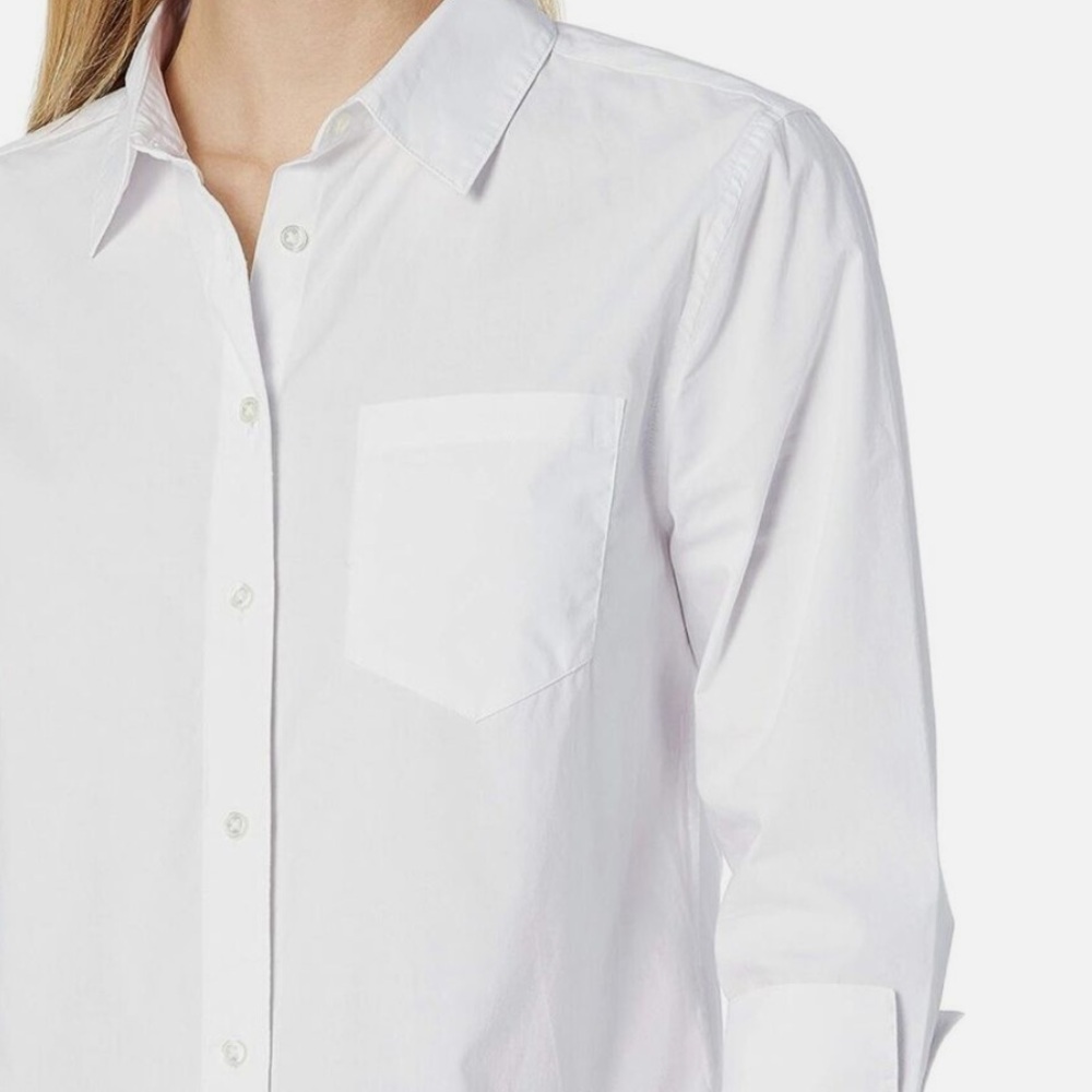 NIB Amazon Essentials Women's Classic-Fit 3/4 Sleeve Poplin Shirt- Size S - Picture 6 of 10